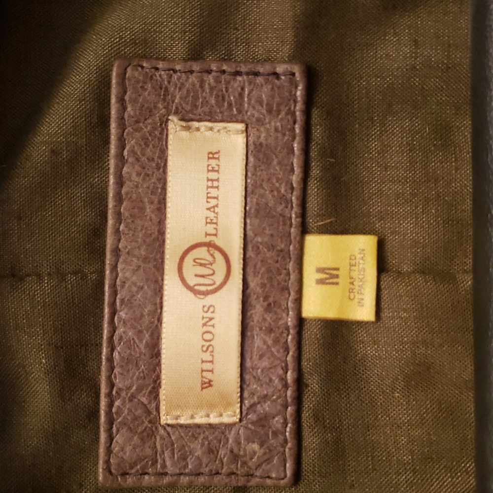 Wilson's Leather Olive Jacket - Picture 3 of 5
